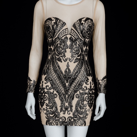 Stunning Sequin & Beaded Mesh Dress – Size Small – NWOT - Picture 12 of 12